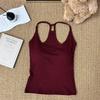 Summer 2026 Women's Halter Neck Camisole: Slimming Waist, Padded Bra, Anti-Side-Boob, Beautiful Back Design