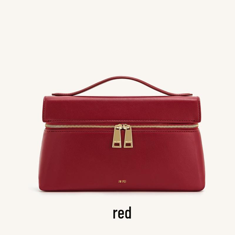 JWPEI Cross-Border Spot Lunch Box Shoulder, Messenger, and Tote Bag - Genuine Leather, Unique Niche Design