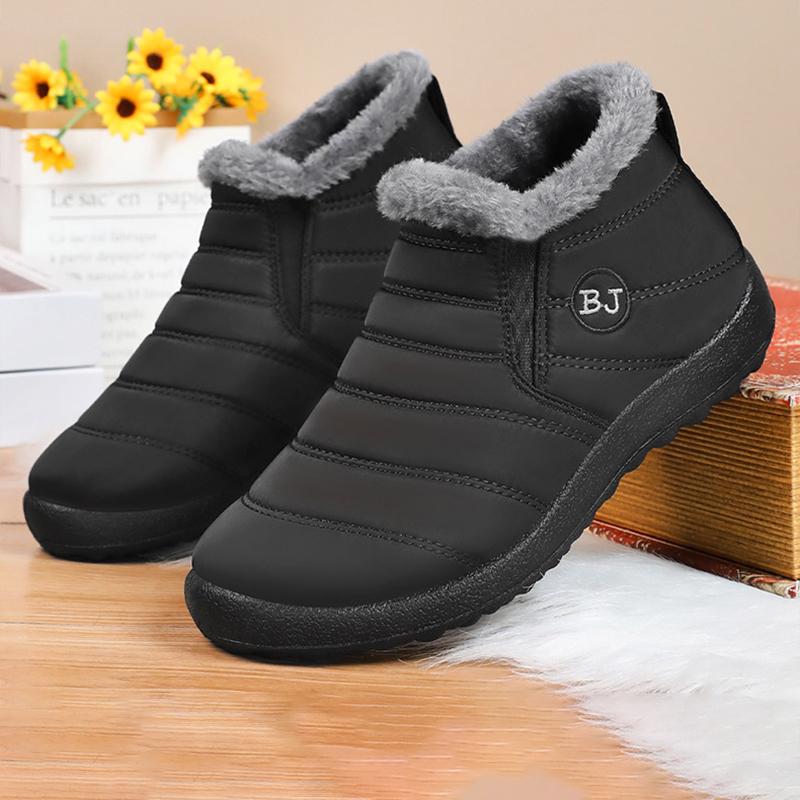 Winter Women'S Shoes New Couple Thickened Warm Cotton Shoes Non-Slip Waterproof Snow Boots Cotton Boots Women'S Shoes
