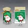 50Pcs New Year Christmas Candy Packaging Santa Gift Bag Xmas Plastic Bag Christmas Decorations for Home Navidad