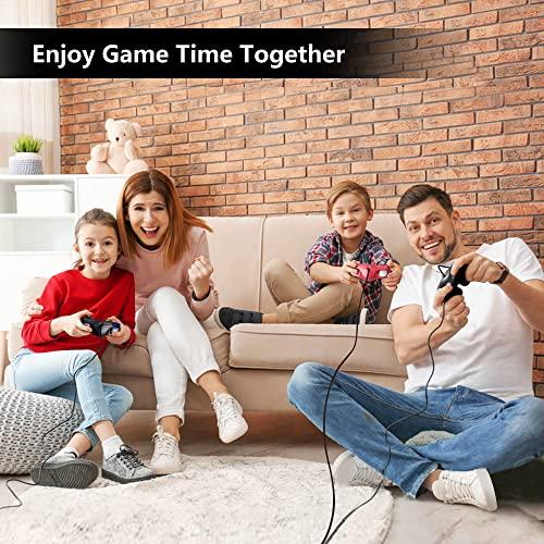 Controle FIOTOK para GameCube, Controle Clássico com Fio para Wii e Nintendo GameCube (Preto)