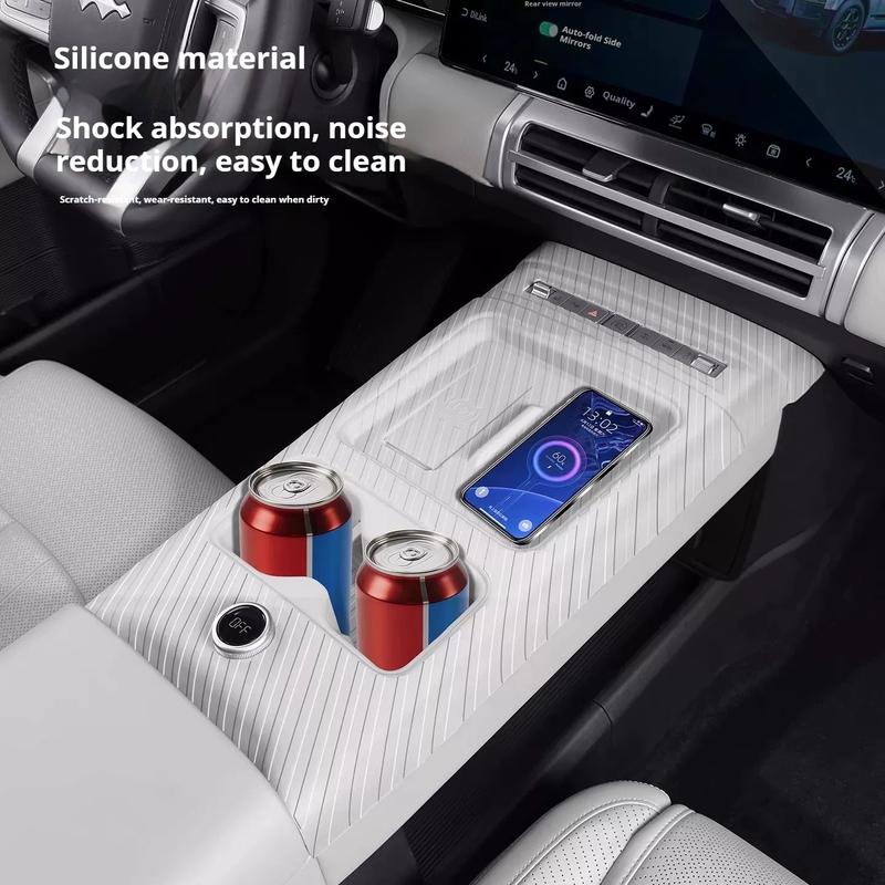 For BYD Ti 7 Leopard 7 Car Silicone Pad for Central Control Gear Shift Multi-functional Scratch-resistant Modify Car Accessories