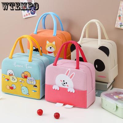 Bolsa para almoço Bolsa para lancheira Bolsa portátil para lancheira com desenho animado Bolsa Bento multifuncional com isolamento para manter o frio Bolsa para almoço