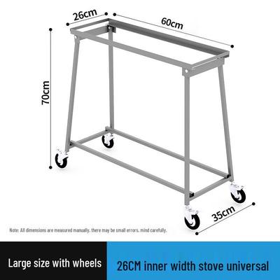 Dairien Folding BBQ Grill Stand with Wheels