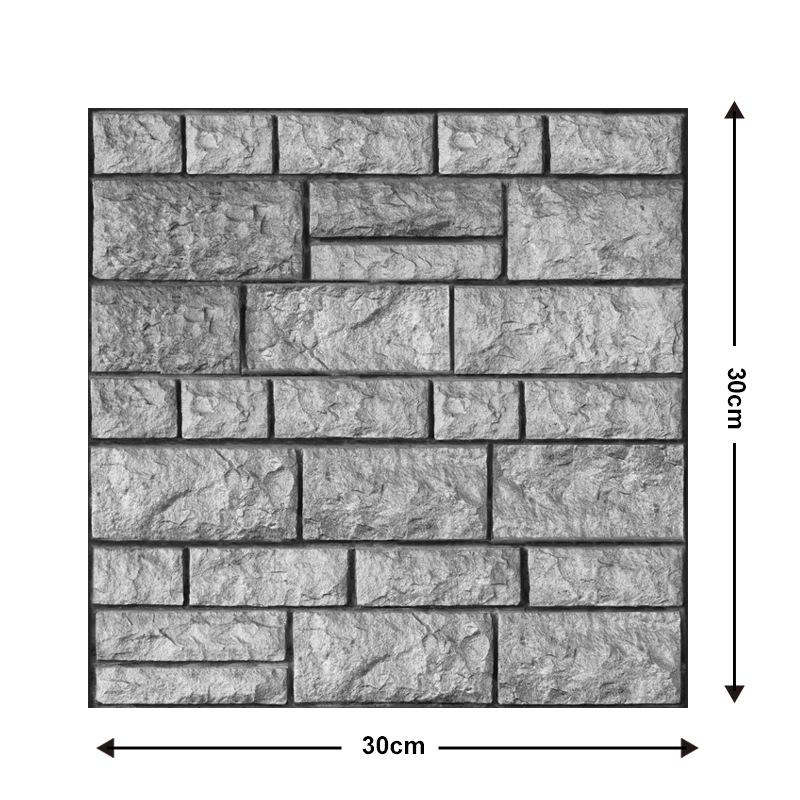 10/20pcs 3D Simulation Brick Pattern Wall Sticker Home Decor Self-Adhesive Wallpaper for Bedroom,Kitchen,Living Room Background