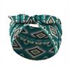 Wide Boho Print Headband Elastic Turban Headwear Casual Bohemian Hair Bands  for Yoga Biker