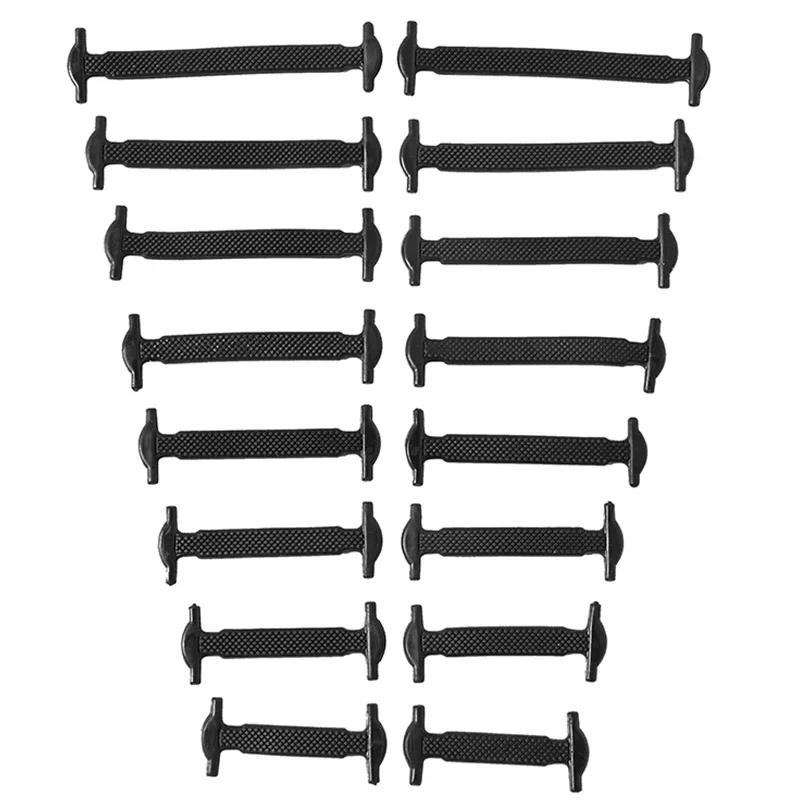 16Pcs Elastic Shoe Laces for Sneakers Running Shoes Silicone Stretch No Tie Shoelaces Unisex Fashion Rubber Band Laces