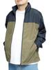 One Colors FIRST DOWN Men's Mountain Parka, Large Size, Water-Repellent, Windproof, Pollen-Resistant, Stand-Up Windbreaker, Size 3L, Navy X Stand (93)