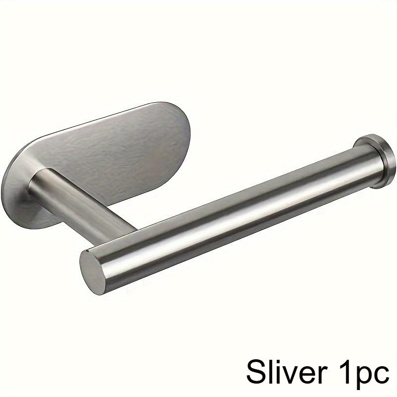 1/2pcs Kitchen Paper Towel Holder No Punching Toilet Paper Holder Self Adhesive Toilet Roll Paper Holders Bathroom Towel Holder