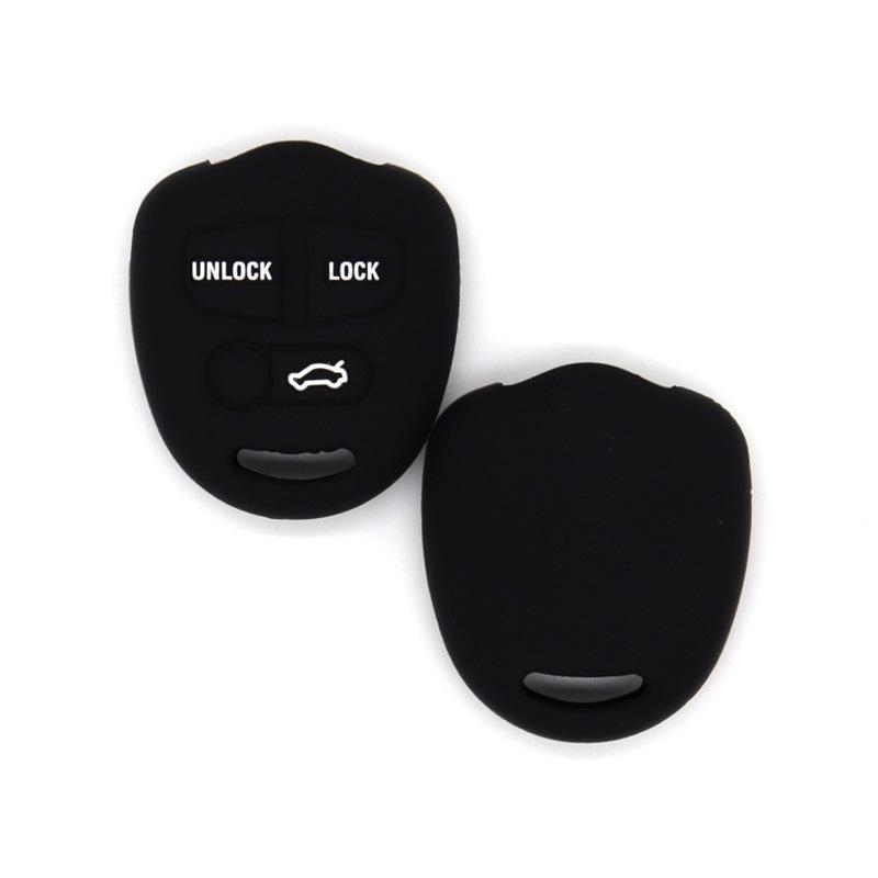 

Drop-proof key cover suitable for Mitsubishi s old-style straight 3 button plug-in Galant Grandi Atuko airtrek silicone key bag чёрный