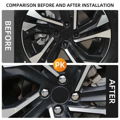 Per Peugeot 2008 2019 - 2025 E2008 2020 - 2025 Coprimozzo Coprivite Ruota Protezione Antiruggine Accessori Styling Auto