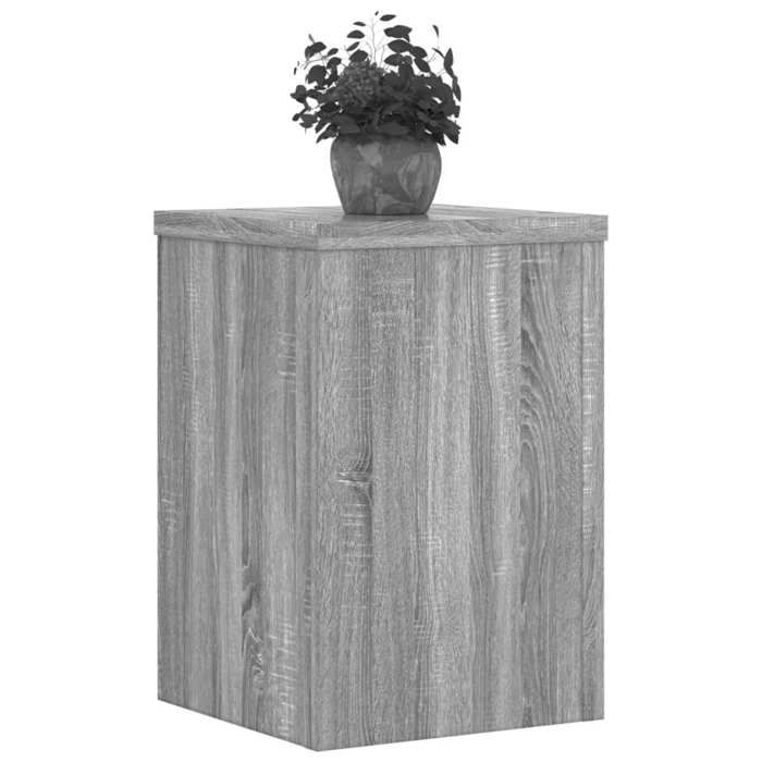 VidaXL Supports pour plantes 2 pcs sonoma gris bois d'ingénierie, support de fleurs, support de pot, support pour plantes 852902