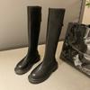 Autumn Winter Women Flats Heel Women Long Boots High Quality Soft Leather Ladies Knight Boots Casual Knee High Boots