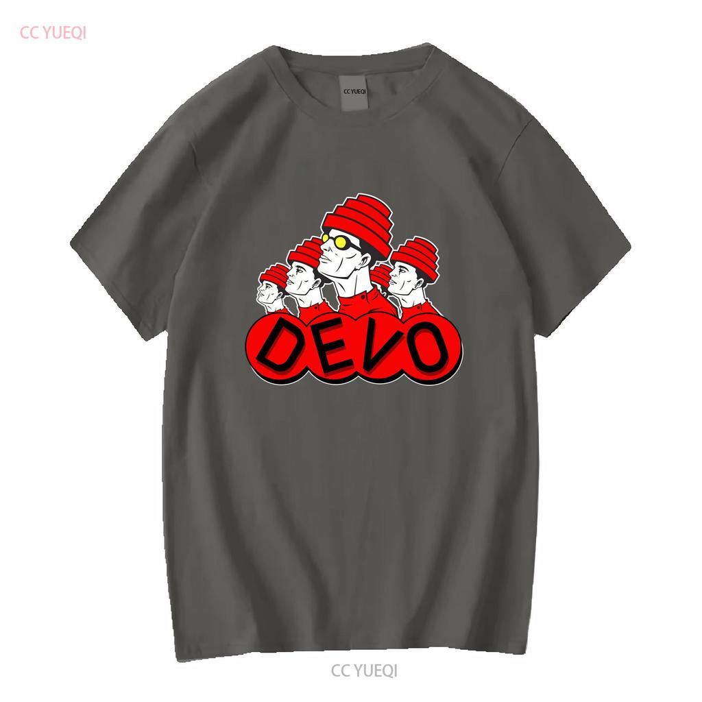 Funny Devo American Rock Band T Shirt Unisex Black Size S To 4xl Long Sleeves Vintage Washed Unisex Fashion Casual