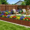 3/6Pcs Flexible Splicable Garden Fence Bendable YardBorder Fence Outdoor Courtyard Landscape Decorative Fence for Ornament