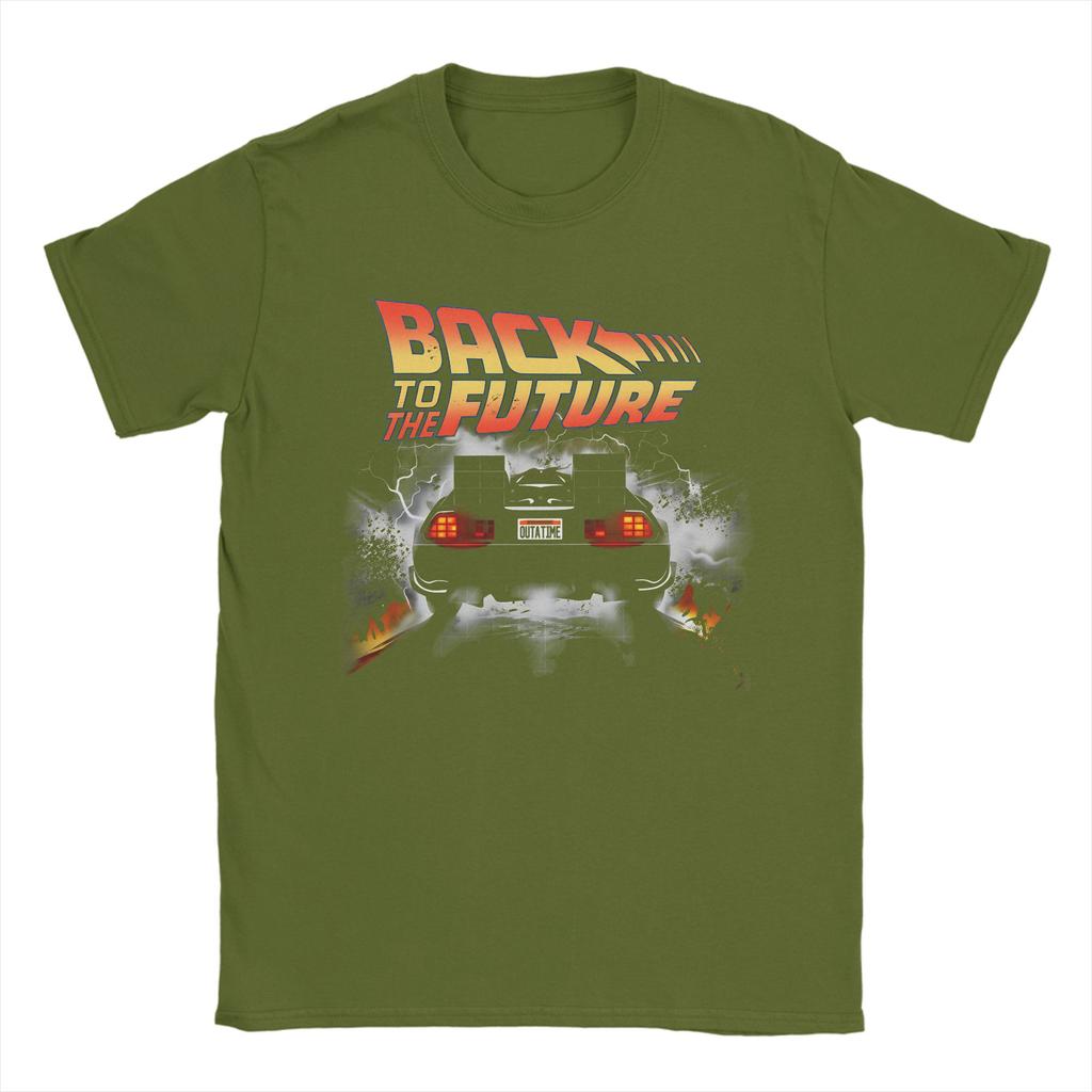 Back To the Future TShirt  DMC DeLorean Harajuku TShirts Short Sleeve Y2K Retro Tops Summer Cotton Oversize Tees