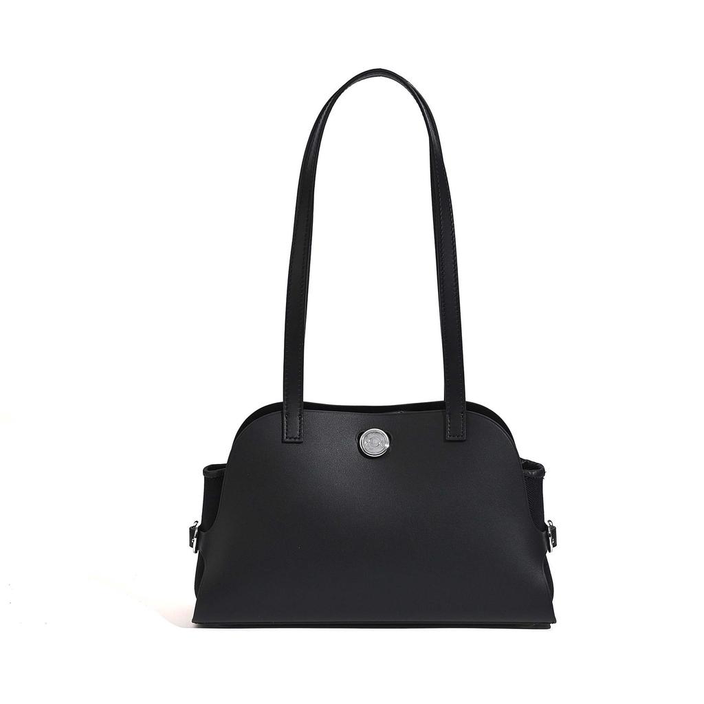 2025 Women's High-End Cowhide Dumpling Bag - Versatile Solid Color Shoulder Bag