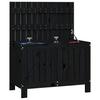 Vidaxl Garden Chest, Black, 76X42.5X54 Cm, Pine