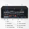 Woopker AK55 High Power Digital Amplifier Bluetooth Sound Amplifier 2 Channel HIFi FM USB Audio Amp for Home Car Karaoke