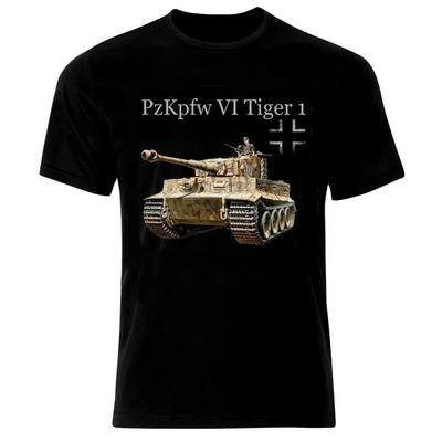 Military Armour PzKpfw VI Panzer Tiger 1 Tank T-Shirt Summer Cotton Short Sleeve O-Neck Men Tee New Fashion Streetwear