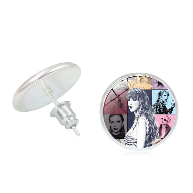 

Elegant Taylor Swift Inspired Geometric Earrings Fashion Alloy Plated Studs 13