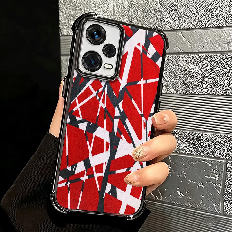 Eddie Van Halen Graphic Guitar Plating Phone Case For Xiaomi Redmi Note 14 15 Pro Plus 13 12 11 11S 11T 10 9S 9 5G Anti-Fall Air