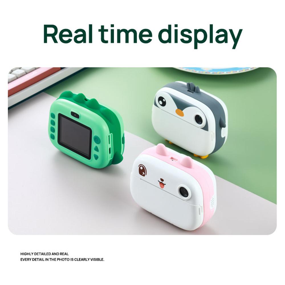 Kids Camera Instant Thermal Printer 2.4 Inch Screen Dual Camera Support Timer Shooting 1080P Video