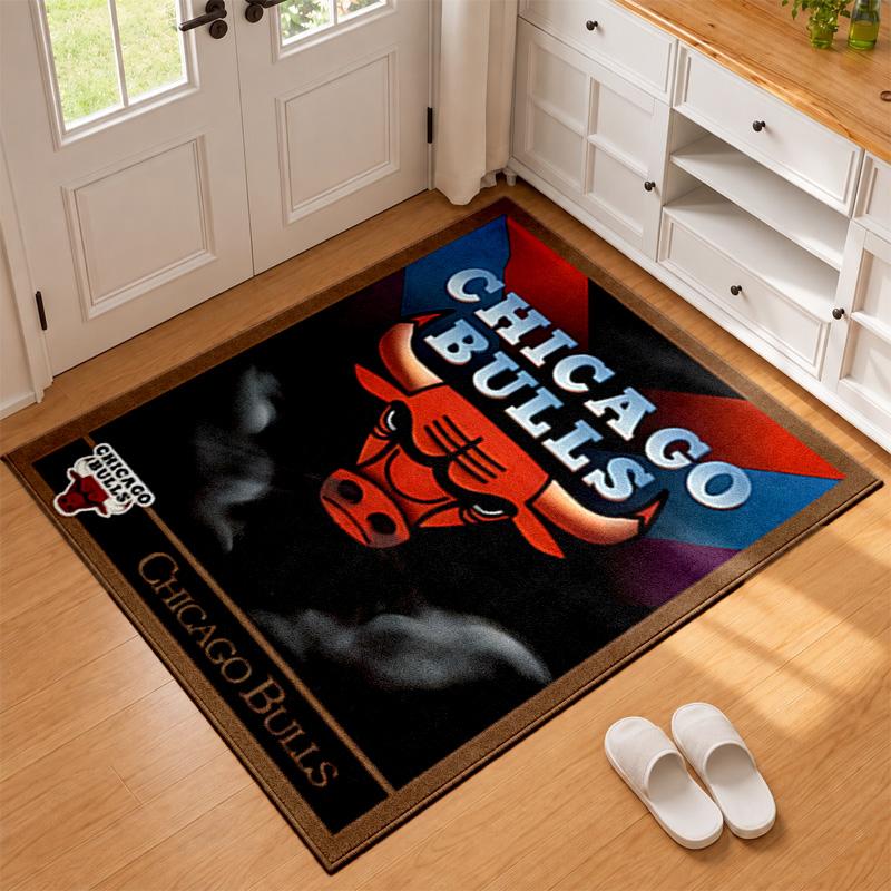 Chicago Bulls Carpet Door Mat for Living Room or Bedroom Protective Mat Under Chair Office Decoration Christmas Gift Birthday Present
