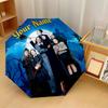 Custom Text Automatic 8 Bone Umbrella, Portable Sun Rain Protection UmbrellaThe Addams Family