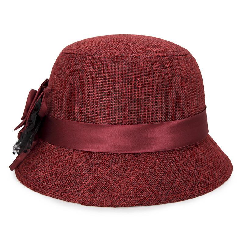 Elegante Cappello da Sole in Organza Traspirante da Donna, Stile Dea con Design Floreale e Pois, Protezione Solare Estiva per Esterno
