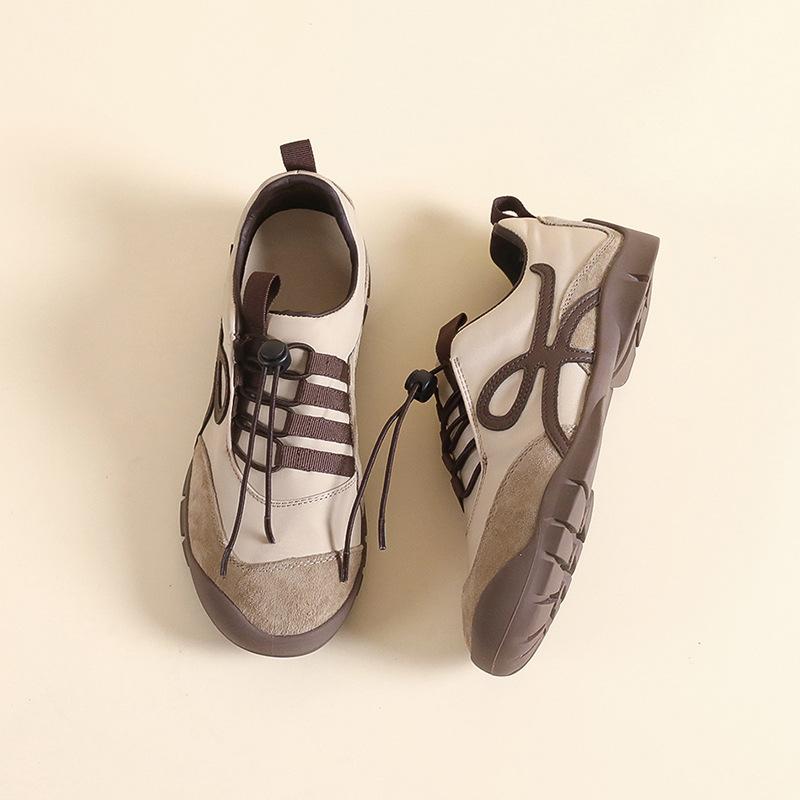 Flat-bottomed Dexun shoes women's 2025 new autumn retro casual sports shoes breathable versatile ballet Forrest Gump shoes