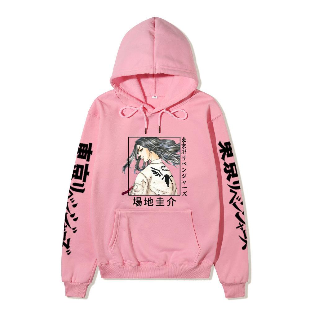 Tokyo Revengers Baji Keisuke Unisex Fleece Hoodie Autumn Winter Anime Character Print Long Sleeve Casual Pullover Sweatshirt