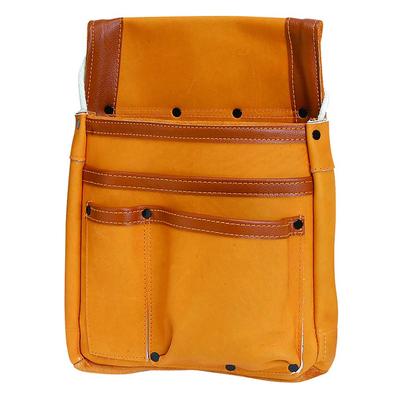 SK11 Γνήσια δερμάτινη τσάντα καρφιών με ενίσχυση Αποθήκευση εργαλείων DIY (SK11) 350×270mm SHMK-BR