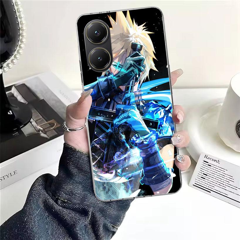 Final Fantasy FF VII Soft Phone Case For Xiaomi Redmi 15C 15 13C 13 Poco X5 X6 X7 F7 Ultra M7 12C 12 10 10C 9C 9A 9T 9 Fundas Po