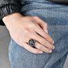 European and American Retro Style Stainless Steel Ring Mens Titanium Steel Hand Jewelry