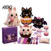 Fabric Sewing Kit Halloween Friends Patchwork Kit Animal DIY Make 4 Beginner