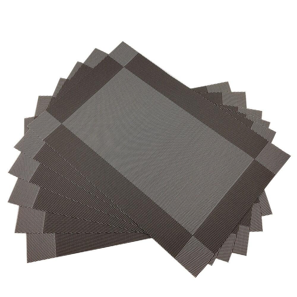 6Pcs/Set PVC Place Mat Dining Table Mats Set Table Bowl Pad Napkin Dining Table Pad Wine Coasters Tray Mat Coasters Kids