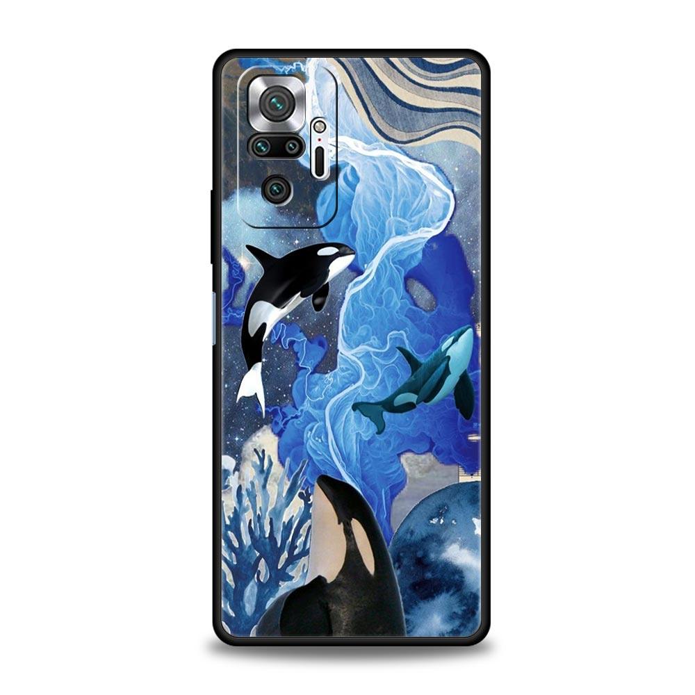 Orca Ozean schöner Schwertwal Handyhülle Für Xiaomi Redmi Note 13 12 5G 11 10 Pro Plus 4G 9S 9 8 7 9T 13C 12C 10C 9C 9A Hülle