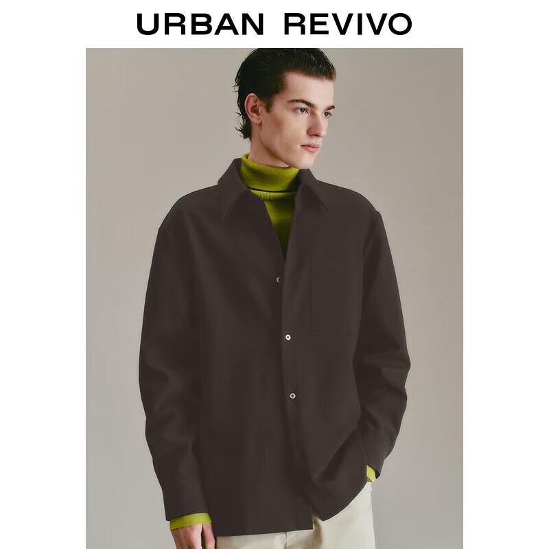 UR Men s Versatile Lapel Long-Sleeve Shirt UMF250017 S