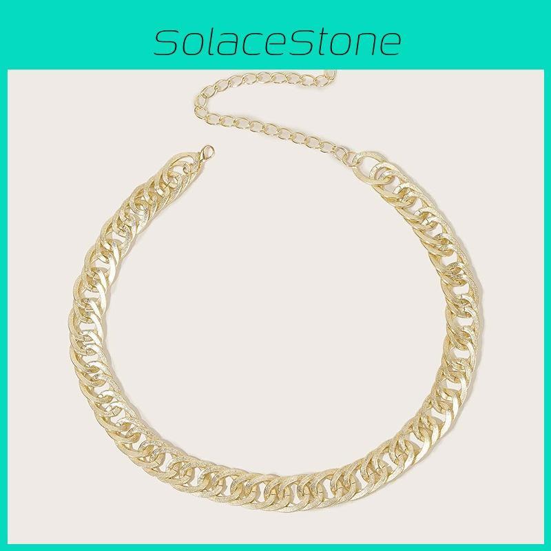 Metal Flexible Gold Waist Chain For Women With Irregular Double Ellipse Shape