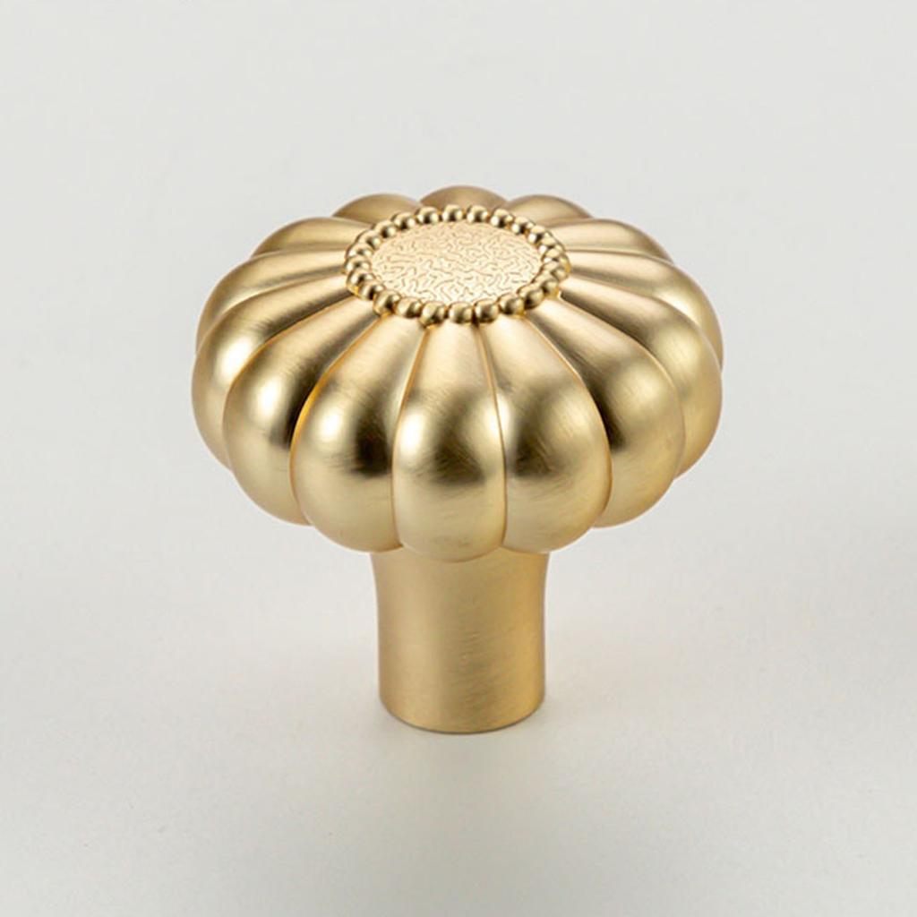 Pack of 2 Practical Brushed Gold Cabinet Handle Zinc Alloy Drawer Pull for Bedroom Bathroom Furniture Daily Use