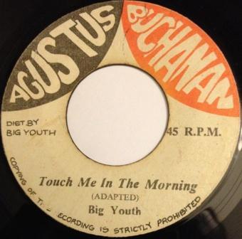 

7inch Record BIG YOUTH NEGUSA NAGAST ALL STARS Touch Me In The Morning NONE Agustus Buchana 1976 Jamaica Reggae Ska Dub Used