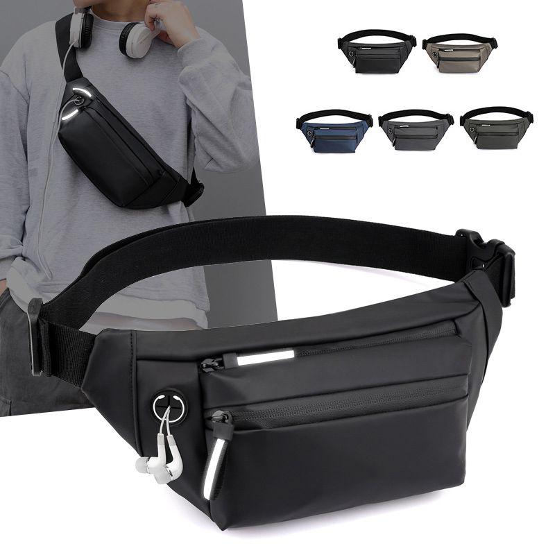 Oxford Cloth Waterproof Running Belt Fanny Pack With Multi-compartment Design And Adjustable Strap