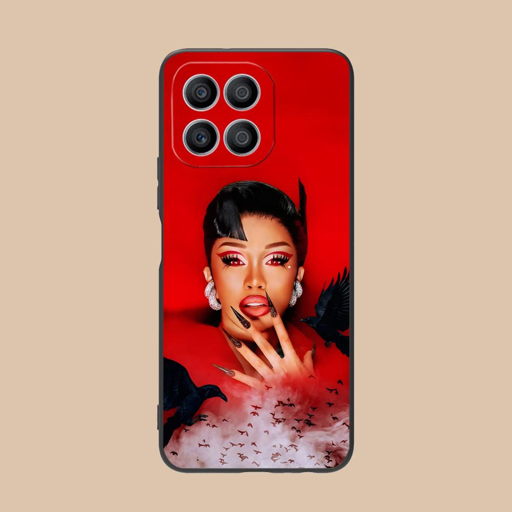 Cardi B Matte TPU Mobile Phone Case for Honor 90 80 70 60 50 30 20 10 9 8 7 Pro S SE Lite 5G Colorful Printing Cover
