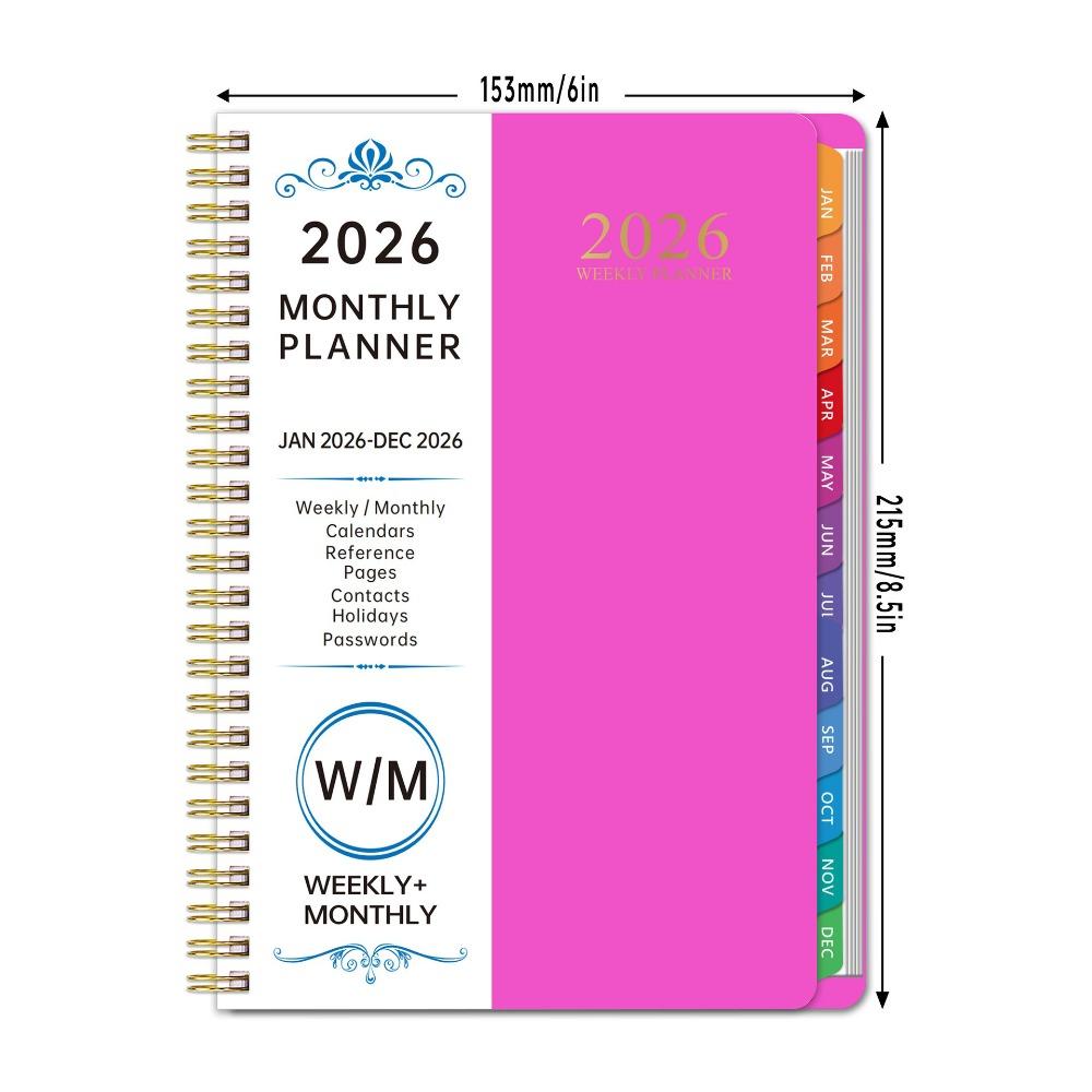 Index Tags Coil Diary Book Spiral Binding Spiral Notebook Daily Plan Schedule Daily Organization