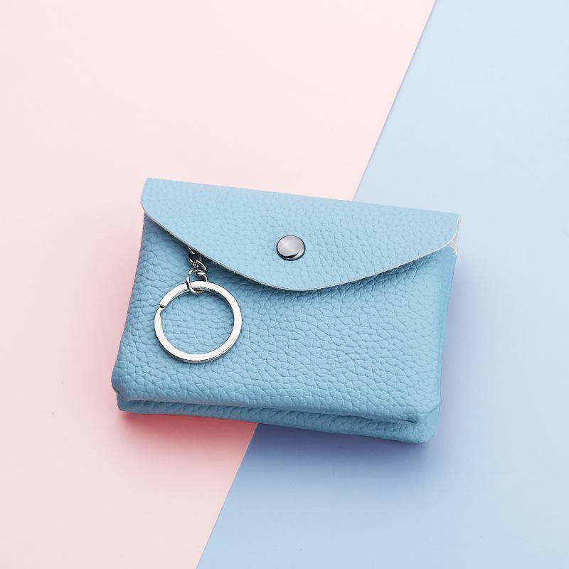 Compact Women's & Children's Coin Purse with Zipper and Key Pouch