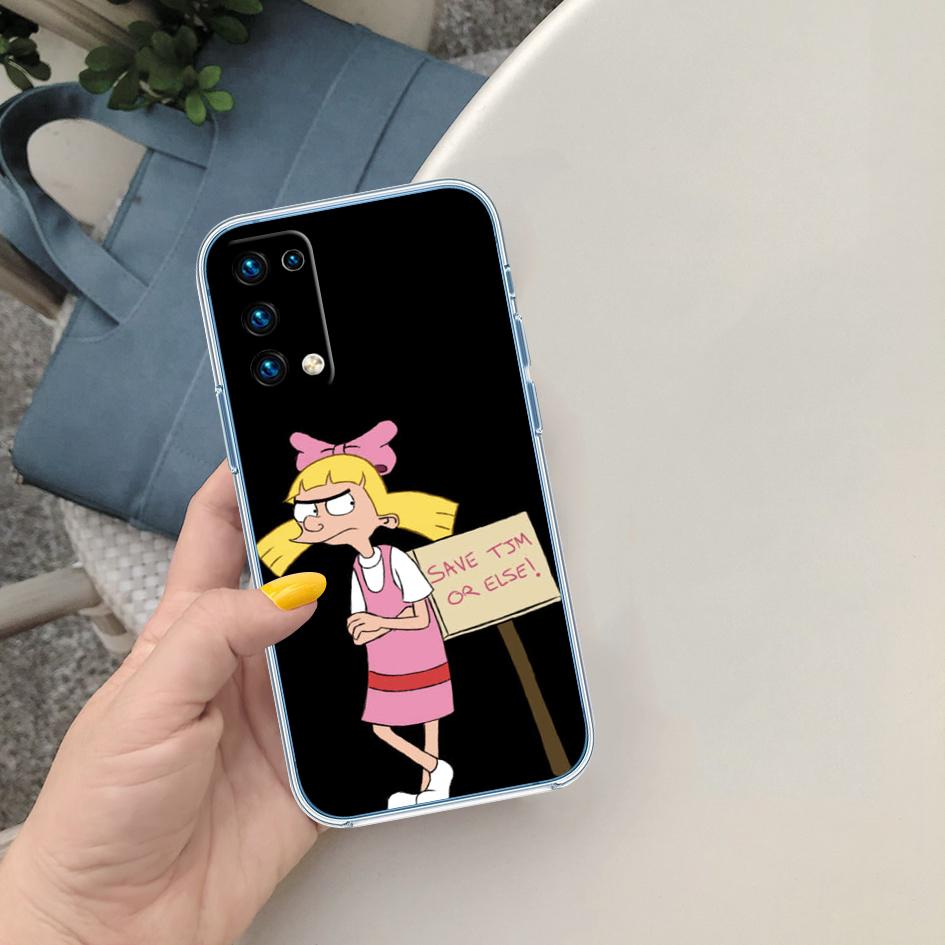 

S-Special H-Hey A-Arnold Transparent Phone Case for Samsung Galaxy A04 A04S A14 A23 A34 A54 M23 M33 M52 M53 Galaxy A54 5G