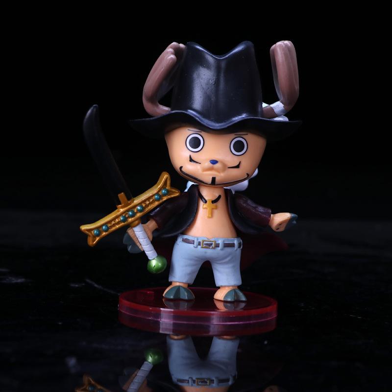Anime One Piece Tony Tony Chopper Cosplay Donquixote Doflamingo Dracule Mihawk Kuma PVC Action Figure Collection Model Toys Doll