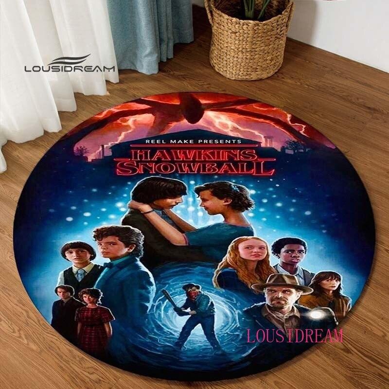 Stranger Things Horror Halloween Personaje de Film Desen Animat Covor Covoraș de Podea pentru Dormitor Scaun Cadou de Sărbători Covor Rotund
