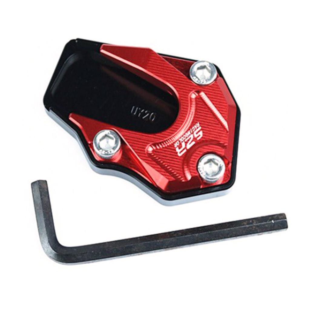 Metal Motorcycle Kickstand Extension Pad Alloy Motorcycle Foot Braces Pads Non-Slip Scooter Modified Tool For UU/UY/UE125 Motorb